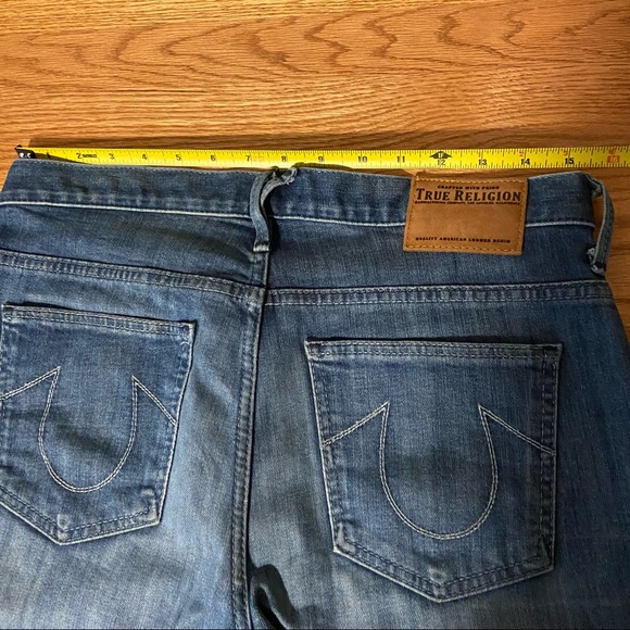 True Religion Audrey Crop Jean In Vintage Selvage - Picture 13 of 13